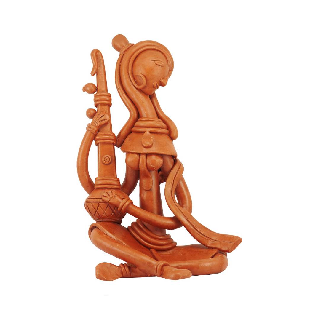 Srejonee Terracotta Idol Goddess Saraswati(Small)